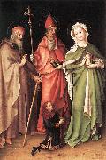 Saints Catherine, Hubert, and Quirinus with a Donor Stefan Lochner